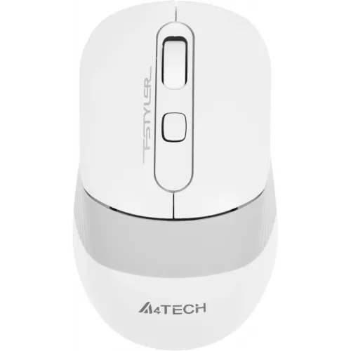 Мышь A4Tech Fstyler FG10S белый/серый оптическая 2000dpi silent беспров. USB для ноутбука 4but (FG10S WHITE)