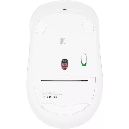 Мышь A4Tech Fstyler FG10S белый/серый оптическая 2000dpi silent беспров. USB для ноутбука 4but (FG10S WHITE)