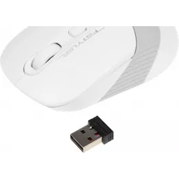 Мышь A4Tech Fstyler FG10S белый/серый оптическая 2000dpi silent беспров. USB для ноутбука 4but (FG10S WHITE)