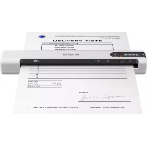 Сканер протяжный Epson WorkForce DS-80W (B11B253402) A4 белый