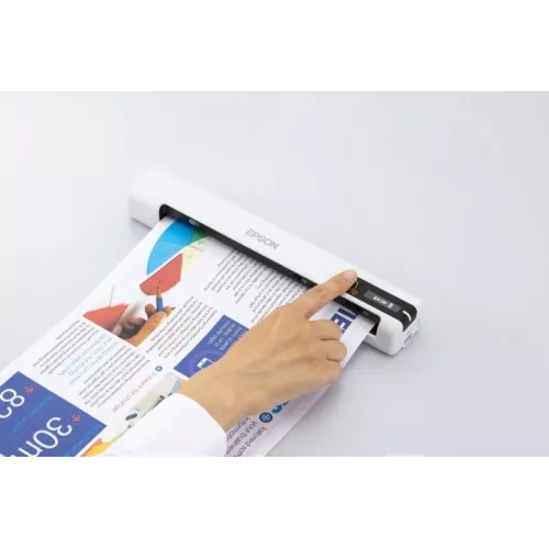 Сканер протяжный Epson WorkForce DS-80W (B11B253402) A4 белый