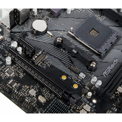 Материнская плата Asrock A520M-HVS Soc-AM4 AMD A520 2xDDR4 mATX AC`97 8ch(7.1) GbLAN RAID+VGA+HDMI