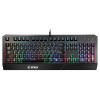 Клавиатура MSI Vigor GK20 RU черный USB Multimedia for gamer LED (подставка для запястий) (S11-04RU230-CLA) кабель 1.8м