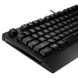 Клавиатура MSI Vigor GK20 RU черный USB Multimedia for gamer LED (подставка для запястий) (S11-04RU230-CLA) кабель 1.8м