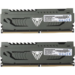 Память DDR4 2x32Gb 3600MHz Patriot PVS464G360C8K Viper Steel RTL Gaming PC4-28800 CL18 DIMM 288-pin 1.35В dual rank с радиатором Ret