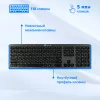 Клавиатура + мышь Оклик 300M клав:серый мышь:серый/черный USB беспроводная slim (1488402)
