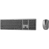 Клавиатура + мышь Оклик 300M клав:серый мышь:серый/черный USB беспроводная slim (1488402)