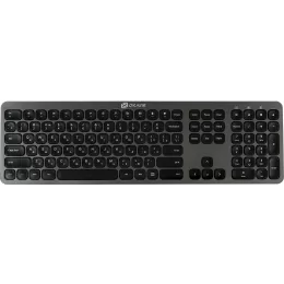 Клавиатура + мышь Оклик 300M клав:серый мышь:серый/черный USB беспроводная slim (1488402)
