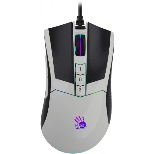 Мышь A4Tech Bloody W90 Max белый/черный оптическая 10000dpi USB 10but (W90 MAX PANDA)