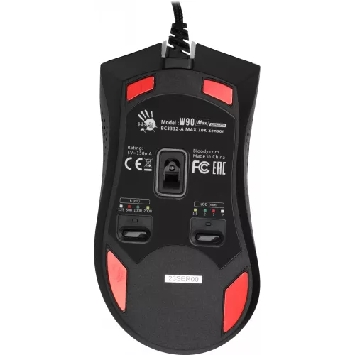 Мышь A4Tech Bloody W90 Max белый/черный оптическая 10000dpi USB 10but (W90 MAX PANDA)