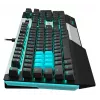 Клавиатура A4Tech B865 механическая серый/черный USB for gamer LED (B865 ICE BLUE) кабель 1.8м