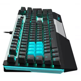 Клавиатура A4Tech B865 механическая серый/черный USB for gamer LED (B865 ICE BLUE) кабель 1.8м