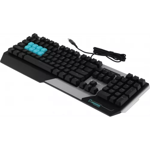 Клавиатура A4Tech B865 механическая серый/черный USB for gamer LED (B865 ICE BLUE) кабель 1.8м