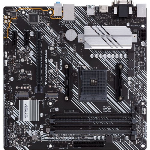 Материнская плата Asus PRIME B550M-A/CSM Soc-AM4 AMD B550 4xDDR4 mATX AC`97 8ch(7.1) GbLAN RAID+VGA+DVI+HDMI