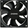 Вентилятор для корпуса Digma DFan-80 80х80x25 черный 3-pin 4-pin (Molex) 23дБ Ret