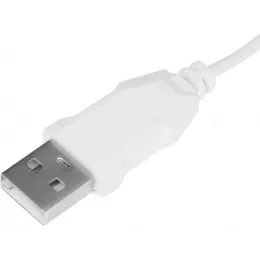 Мышь Оклик 310M белый/серый оптическая 2400dpi USB для ноутбука 4but (1869103)