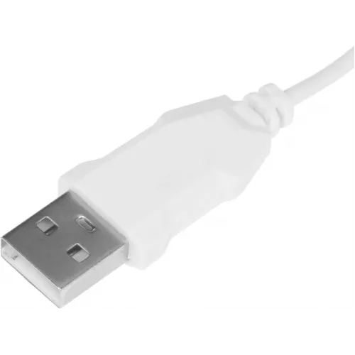 Мышь Оклик 310M белый/серый оптическая 2400dpi USB для ноутбука 4but (1869103)