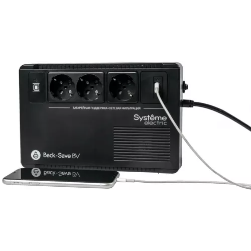 Источник бесперебойного питания Systeme Electriс BV BVSE400RS 240Вт 400ВА черный