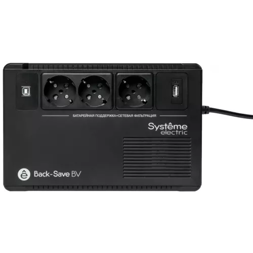Источник бесперебойного питания Systeme Electriс BV BVSE400RS 240Вт 400ВА черный