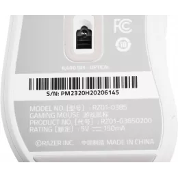 Мышь Razer DeathAdder Essential белый оптическая 6400dpi USB 5but (RZ01-03850200-R3C1)