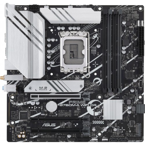 Материнская плата Asus PRIME B760M-A WIFI D4 Soc-1700 Intel B760 4xDDR4 mATX AC`97 8ch(7.1) 2.5Gg RAID+HDMI+DP