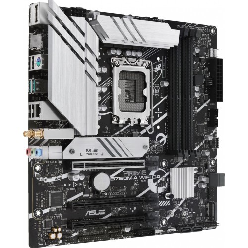 Материнская плата Asus PRIME B760M-A WIFI D4 Soc-1700 Intel B760 4xDDR4 mATX AC`97 8ch(7.1) 2.5Gg RAID+HDMI+DP