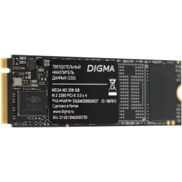 Накопитель SSD Digma PCIe 3.0 x4 256GB DGSM3256GM23T Mega M2 M.2 2280