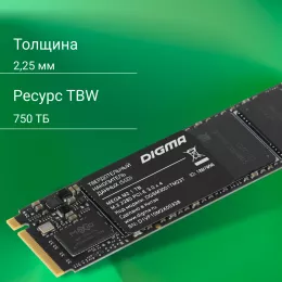 Накопитель SSD Digma PCIe 3.0 x4 1TB DGSM3001TM23T Mega M2 M.2 2280 0.6 DWPD