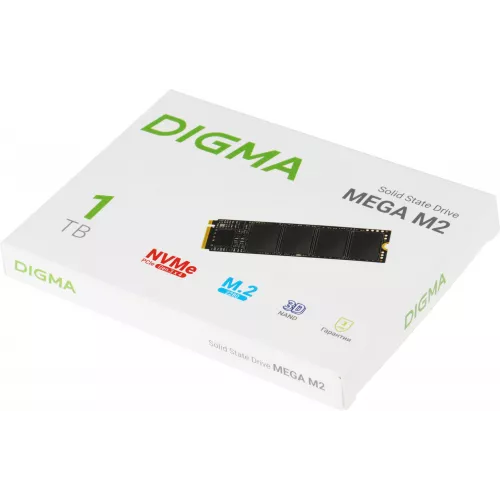 Накопитель SSD Digma PCIe 3.0 x4 1TB DGSM3001TM23T Mega M2 M.2 2280 0.6 DWPD