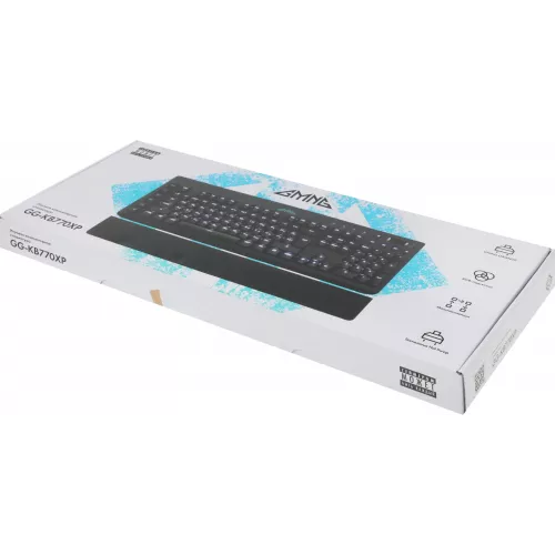 Клавиатура GMNG GG-KB770XP механическая черный USB Multimedia for gamer LED (подставка для запястий) (1901099) кабель 1.8м