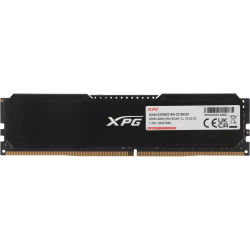 Память DDR4 2x8GB 3200MHz A-Data AX4U32008G16A-DCBK20 RTL Gaming PC4-25600 CL16 DIMM 288-pin 1.35В kit с радиатором Ret