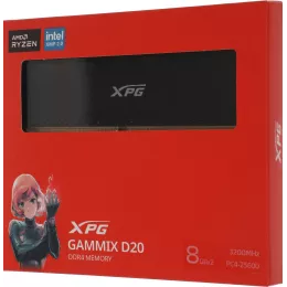 Память DDR4 2x8GB 3200MHz A-Data AX4U32008G16A-DCBK20 RTL Gaming PC4-25600 CL16 DIMM 288-pin 1.35В kit с радиатором Ret