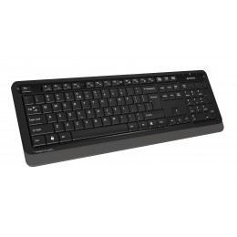 Клавиатура + мышь A4Tech Fstyler FG1010S клав:черный/серый мышь:черный/серый USB беспроводная Multimedia (FG1010S GREY)