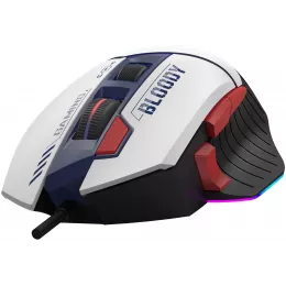 Мышь A4Tech Bloody W95 Max Sports синий/белый оптическая 12000dpi USB 10but (W95 MAX SPORTS NAVY)