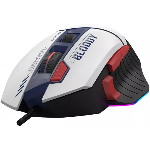 Мышь A4Tech Bloody W95 Max Sports синий/белый оптическая 12000dpi USB 10but (W95 MAX SPORTS NAVY)
