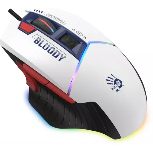 Мышь A4Tech Bloody W95 Max Sports синий/белый оптическая 12000dpi USB 10but (W95 MAX SPORTS NAVY)