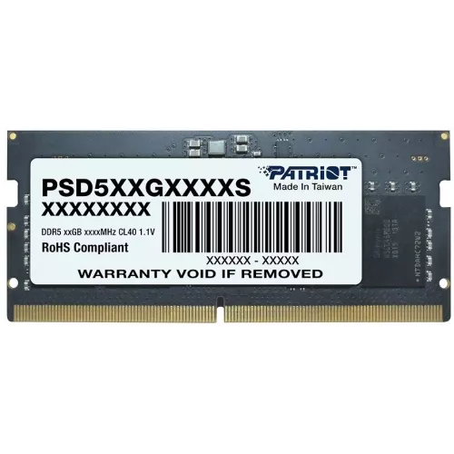 Память DDR5 16GB 5600MHz Patriot PSD516G560081S Signature RTL PC5-44800 CL46 SO-DIMM 262-pin 1.1В single rank Ret