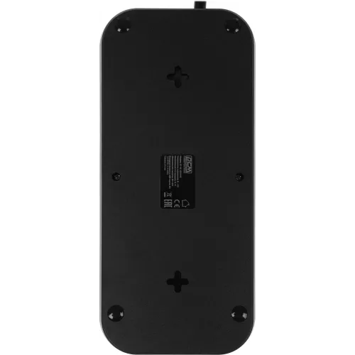 Сетевой фильтр Powercom SP-08 USB03AB 3,0М 3м (8 розеток) черный (коробка)