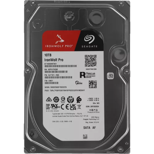 Жесткий диск Seagate SATA-III 10Tb ST10000NT001 NAS Ironwolf Pro 512E (7200rpm) 256Mb 3.5"
