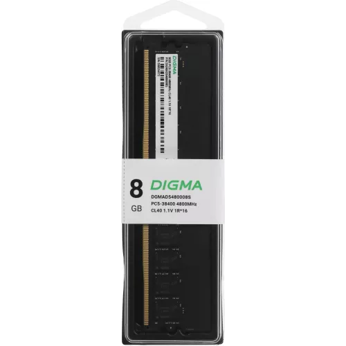 Память DDR5 8Gb 4800MHz Digma DGMAD5480008S RTL PC5-38400 CL40 DIMM 288-pin 1.1В single rank Ret