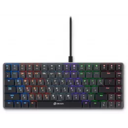 Клавиатура Оклик K615X механическая серый/серебристый USB slim Multimedia for gamer LED (1934413) кабель 1.5м
