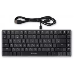 Клавиатура Оклик K615X механическая серый/серебристый USB slim Multimedia for gamer LED (1934413) кабель 1.5м