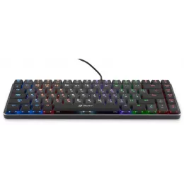 Клавиатура Оклик K615X механическая серый/серебристый USB slim Multimedia for gamer LED (1934413) кабель 1.5м