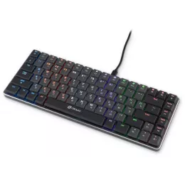 Клавиатура Оклик K615X механическая серый/серебристый USB slim Multimedia for gamer LED (1934413) кабель 1.5м