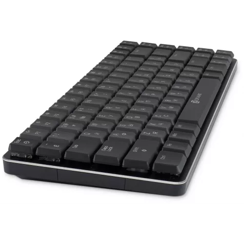 Клавиатура Оклик K615X механическая серый/серебристый USB slim Multimedia for gamer LED (1934413) кабель 1.5м