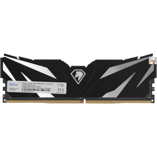 Память DDR4 2x8GB 3200MHz Netac NTSWD4P32DP-16K Shadow II RTL Gaming PC4-25600 CL16 DIMM 288-pin 1.35В с радиатором Ret