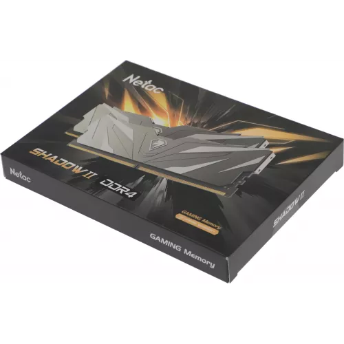 Память DDR4 2x8GB 3200MHz Netac NTSWD4P32DP-16K Shadow II RTL Gaming PC4-25600 CL16 DIMM 288-pin 1.35В с радиатором Ret