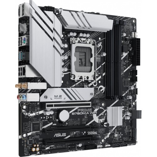 Материнская плата Asus PRIME B760M-A WIFI Soc-1700 Intel B760 4xDDR5 mATX AC`97 8ch(7.1) 2.5Gg RAID+HDMI+DP