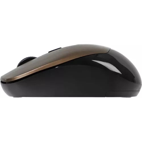 Мышь Defender Wave MM-995 бронзовый оптическая 1600dpi silent беспров. USB для ноутбука 3but (52992)