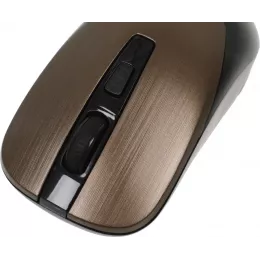 Мышь Defender Wave MM-995 бронзовый оптическая 1600dpi silent беспров. USB для ноутбука 3but (52992)